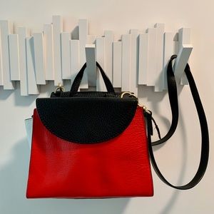 Kate Spade Saturday - Shoulder/Hand Bag in Red, Black, and White